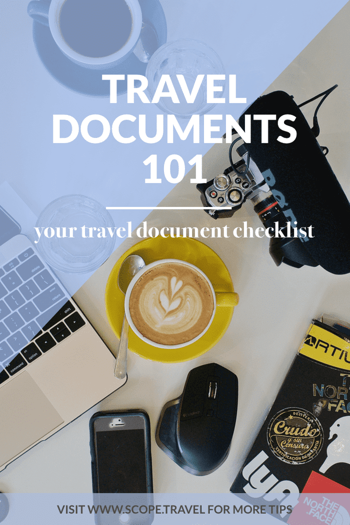 pinterest travel documents 101 checklist