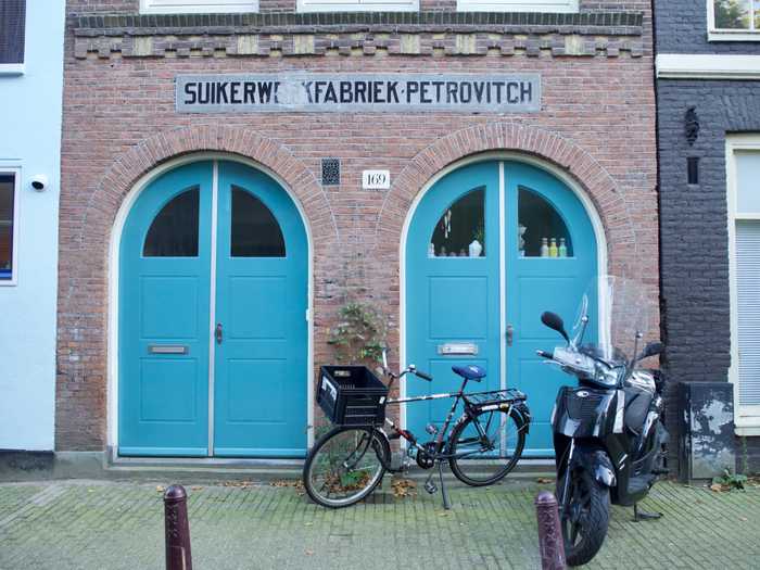 blue doors amsterdam landscape